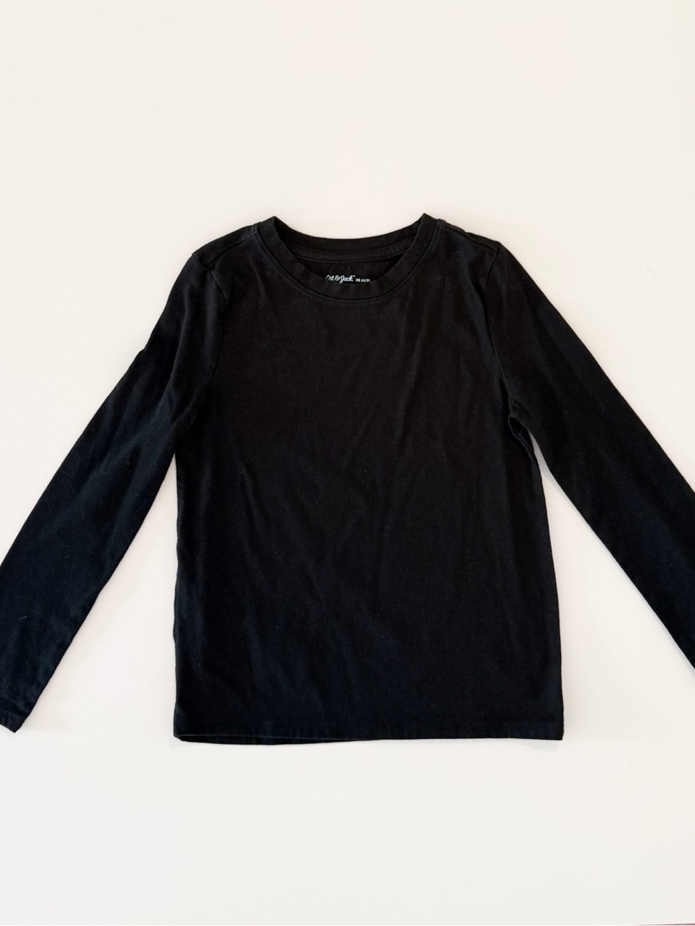 Cat & Jack 4-5Y Long Sleeve Black Top
